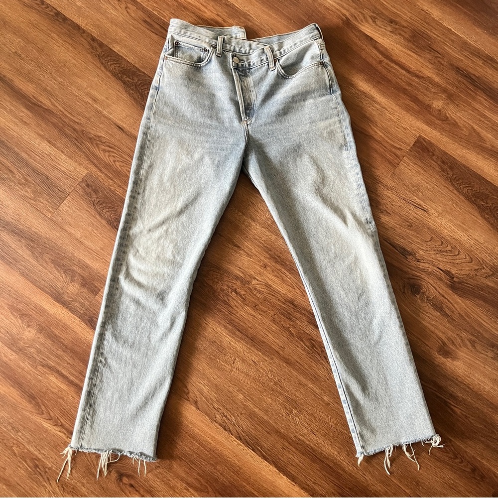 Agolde Criss Cross Jean - Raw Hem